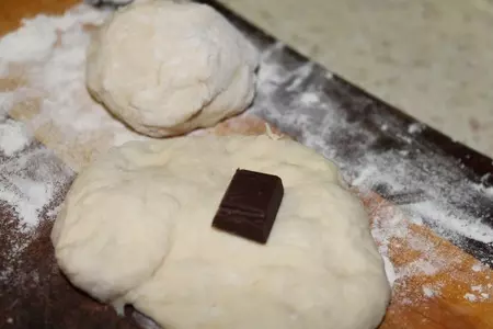 Пончики с шоколадом: шаг 4