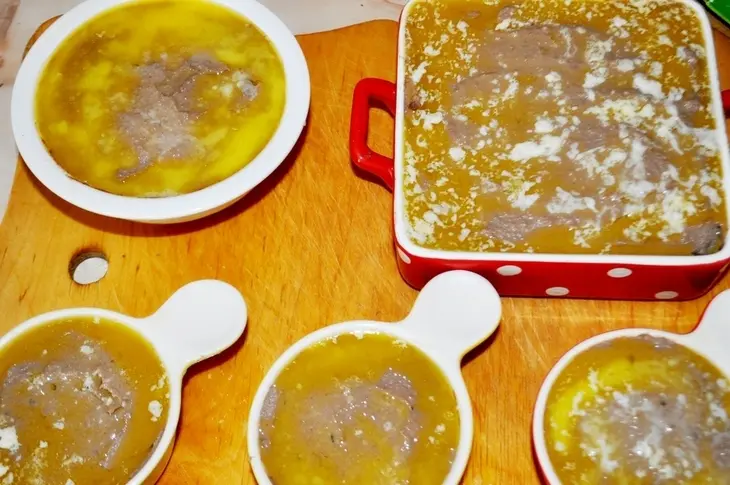 Паштет из куриной печени с кальвадосом для макса лаврова,сериал "кухня": шаг 7