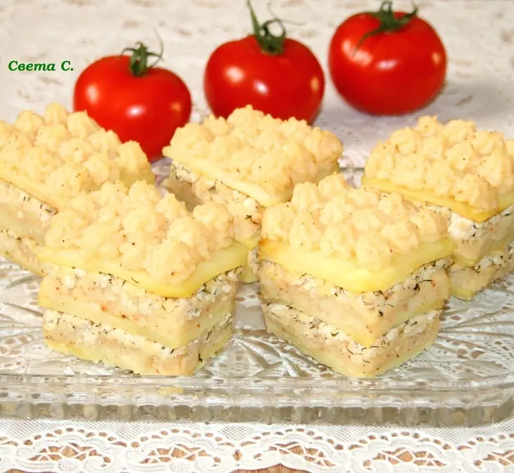 "пирожные" из картофеля: шаг 14