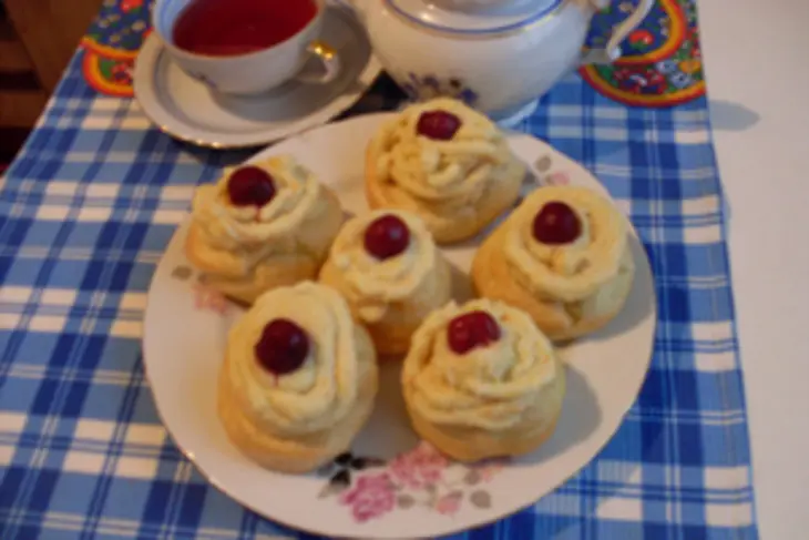 Пирожное zeppole di san guiseppe: шаг 7