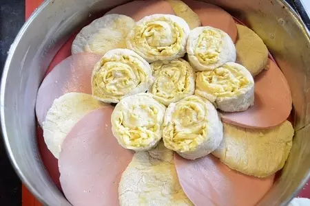 Хлеб  пикничный с колбасой и сыром.: шаг 6