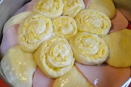 Хлеб  пикничный с колбасой и сыром.: шаг 8