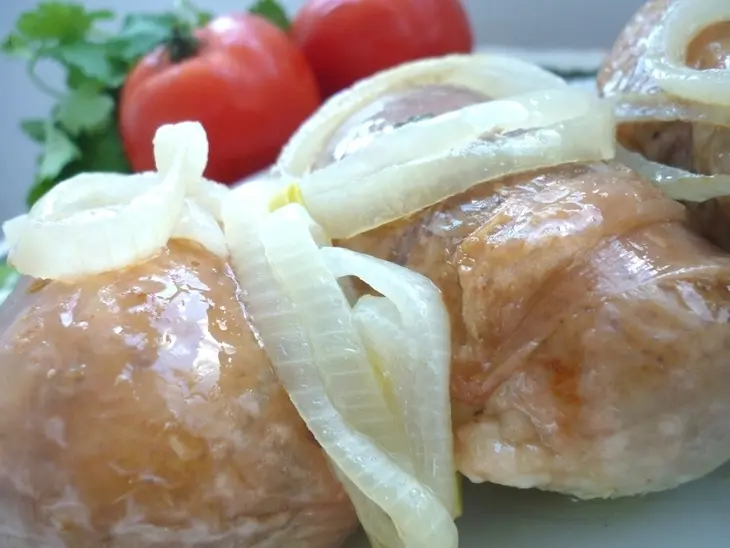 Молодой фаршированный картофель, да в куриной шкурке: шаг 7