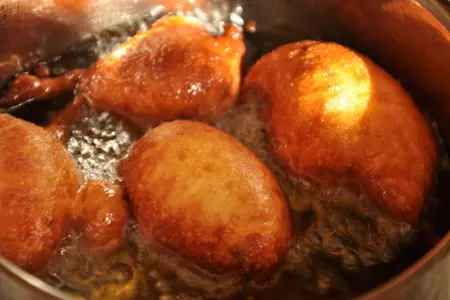 Oliebollen - голландские рождественские пончики: шаг 5