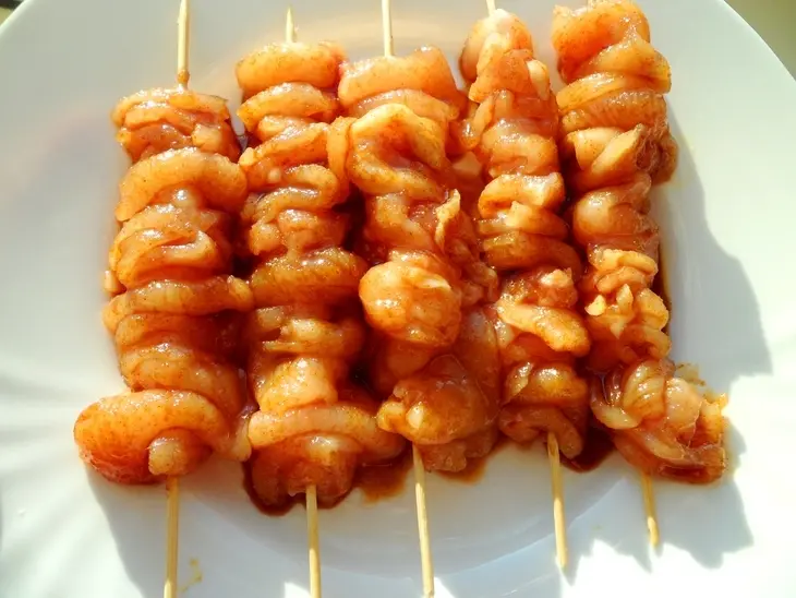 Шашлык "кусияки" пятиминутка: шаг 6