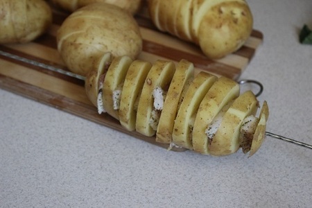 Кебаб из молодого картофеля в духовке: шаг 3