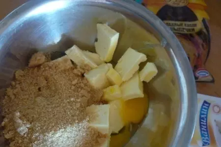Кукис с овсянкой и шоколадом(американское печенье): шаг 1