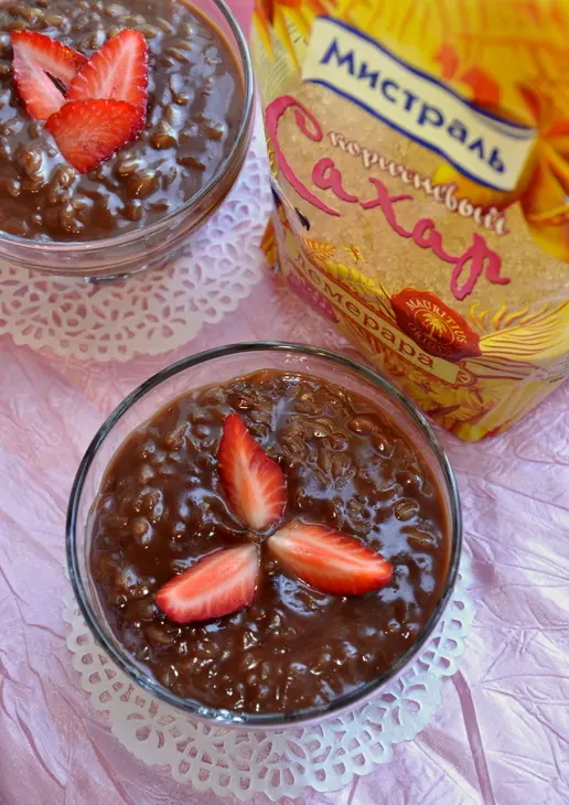 Champorado - филиппинская шоколадная каша-пудинг.: шаг 4
