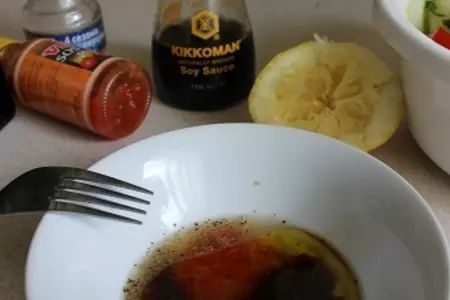 Салат к шашлыку из молодых кабачков: шаг 6