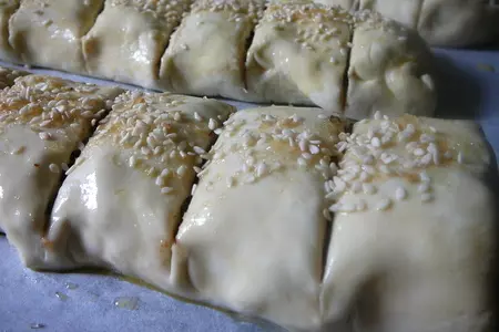 Штрудель с орехами и мучной крошкой, он же «баклава шимона мамы»: шаг 9