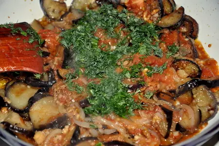 Закуска из баклажанов с грецкими орехами: шаг 6