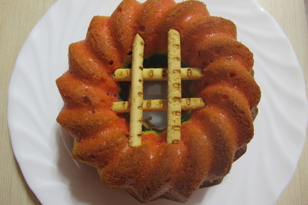 Радужный кекс "ловушка для гнома "- leprechaun trap cake: шаг 9