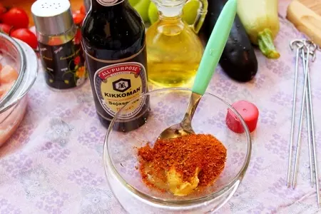 Куриный шашлык с овощами: шаг 1
