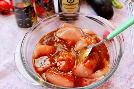 Куриный шашлык с овощами: шаг 3