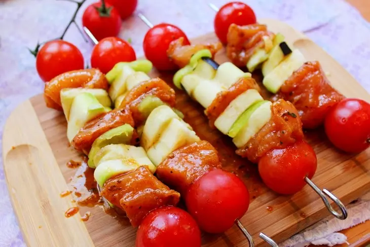 Куриный шашлык с овощами: шаг 6