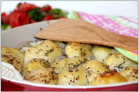 Молодой картофель, запеченный с филе трески в йогуртово-горчичном соусе: шаг 9