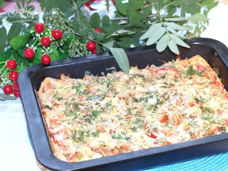 Пирог-пицца "царица": шаг 7