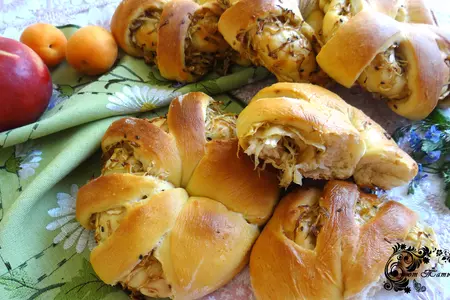 Открытые булочки с маринованной капустой, сыром и кунжутом (идеи для пикника): шаг 9