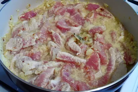 Грудка идейки с соусом карри.: шаг 4