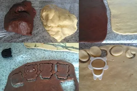 Печенье  «пандочки»: шаг 2