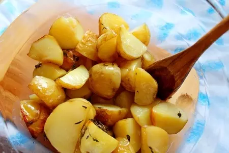 Салат с молодым картофелем и овощами: шаг 2