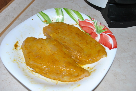 Экзотическая курица с булгуром и сальсой из манго: шаг 2