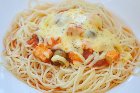 Томатный соус с тофу и оливками для спагетти: шаг 4