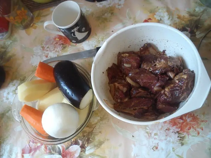 Говяжьи ребрышки в духовке: шаг 1