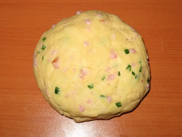 Скон с ветчиной и зеленым луком: шаг 5