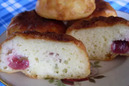 Сырники с клюквой из духовки: шаг 8