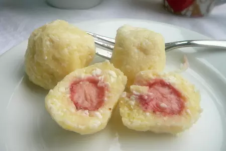 Ленивые творожные вареники с клубникой (и не только!): шаг 6
