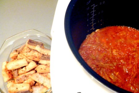 Сёмга в томатно-карри соусе: шаг 6