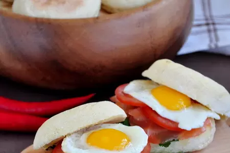 Марокканские лепешки и бутерброды из них: шаг 12