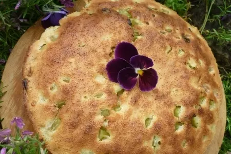 Пирог с ревенем или рабарбарская шарлотка с кускусиком: шаг 7