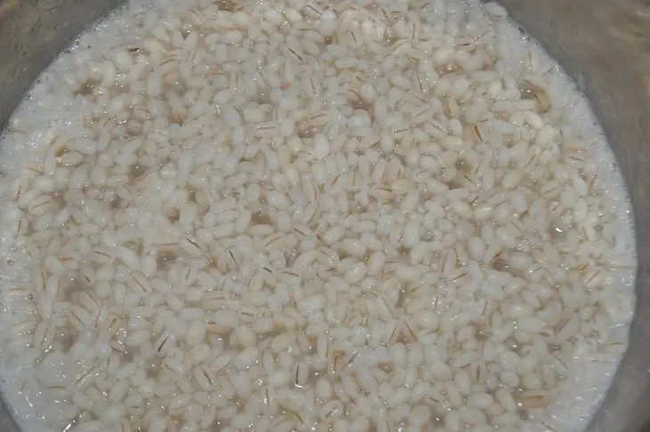 Перловая каша с овощами и тунцом.: шаг 3