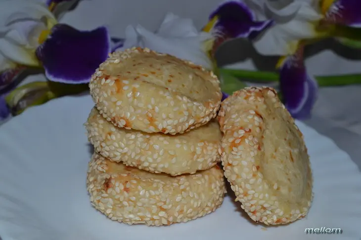 Сметано-сырное печенье с кунжутом: шаг 8