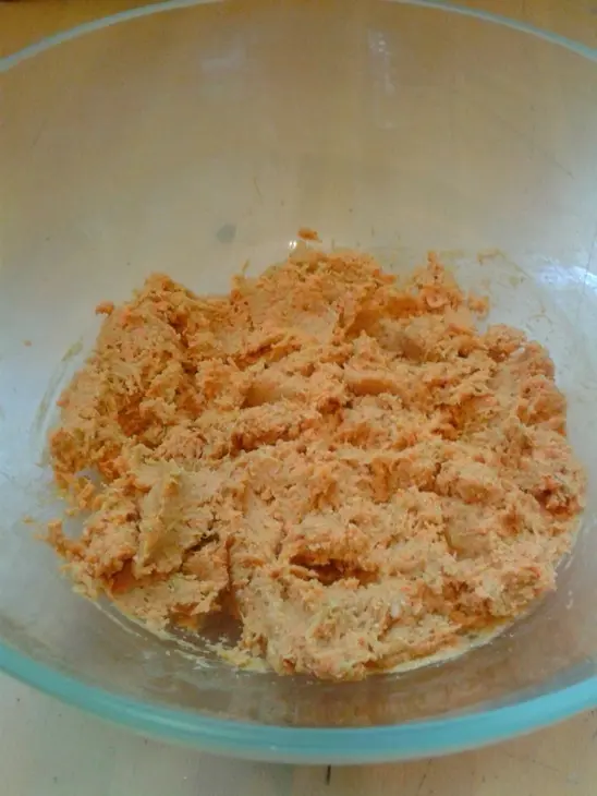 Крокеты запеченные из кабачков и батата под муссом из сыра тофу: шаг 2