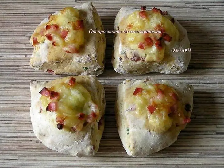 Содовый хлеб с колбасой и сыром: шаг 6