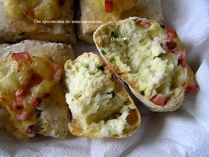 Содовый хлеб с колбасой и сыром: шаг 7