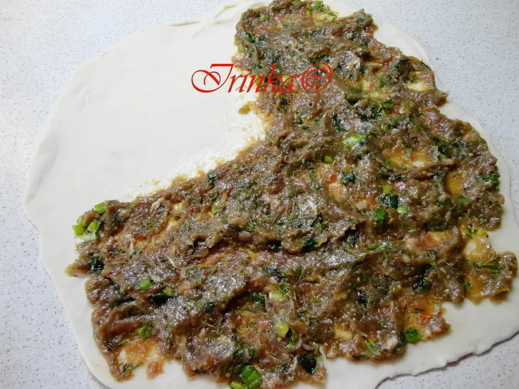 Китайские слоеные лепешки с мясом: шаг 4