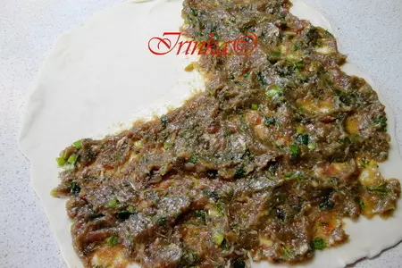 Китайские слоеные лепешки с мясом: шаг 4