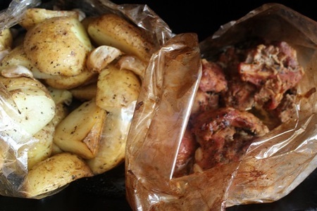 Запеченные свиные ребрышки с ароматным картофелем: шаг 6