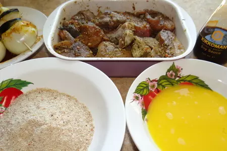Рыба-гриль в панировке с печеными овощами: шаг 4