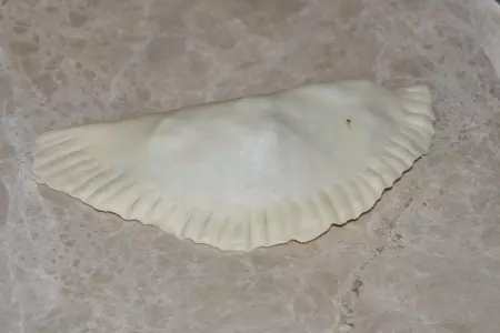 Пирожки с ветчиной, чечевицей и шпинатом: шаг 6