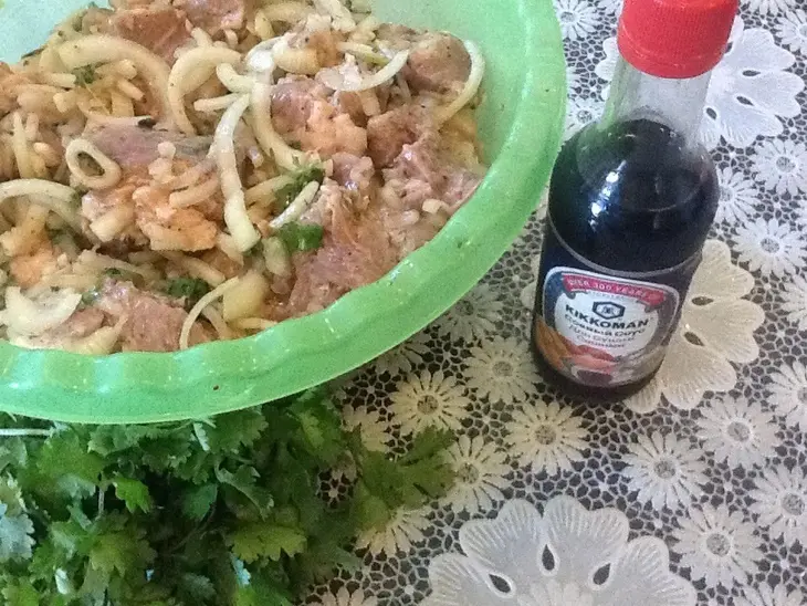 Шашлычок с kikkomanchikom: шаг 2