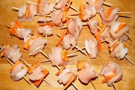 Куриные мини  шашлычки: шаг 3