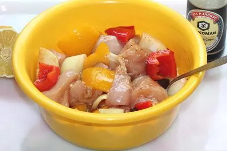 Шашлык по-гречески. сувлаки из куриной грудки: шаг 5