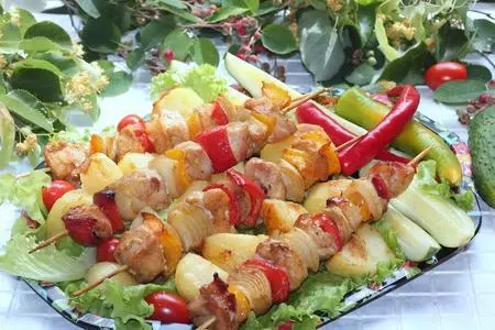 Шашлык по-гречески. сувлаки из куриной грудки: шаг 7