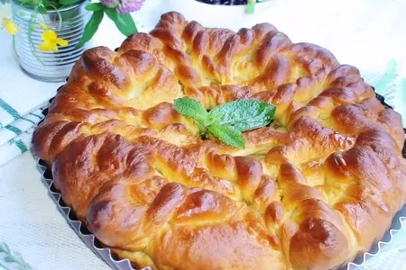 Пирог с  яблоками, щавелем с мятной ноткой: шаг 14