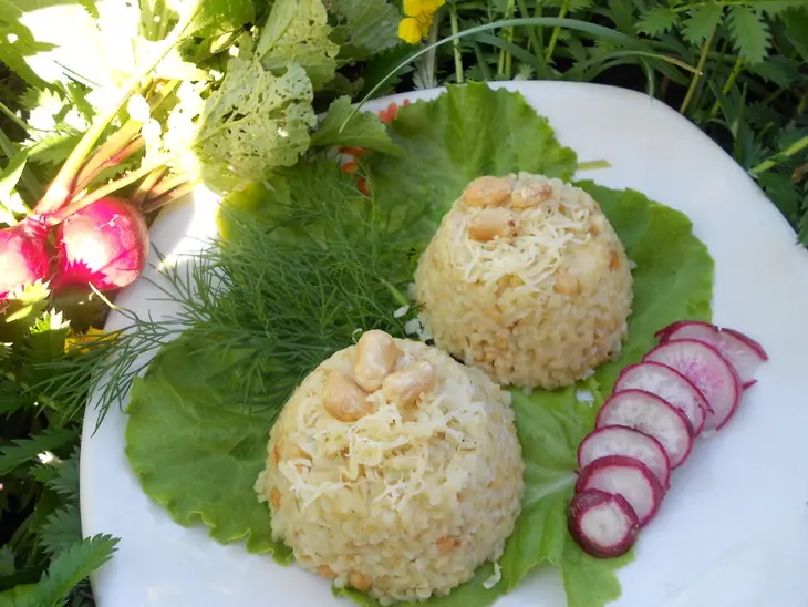 Каша булгур с сыром и орехами: шаг 7